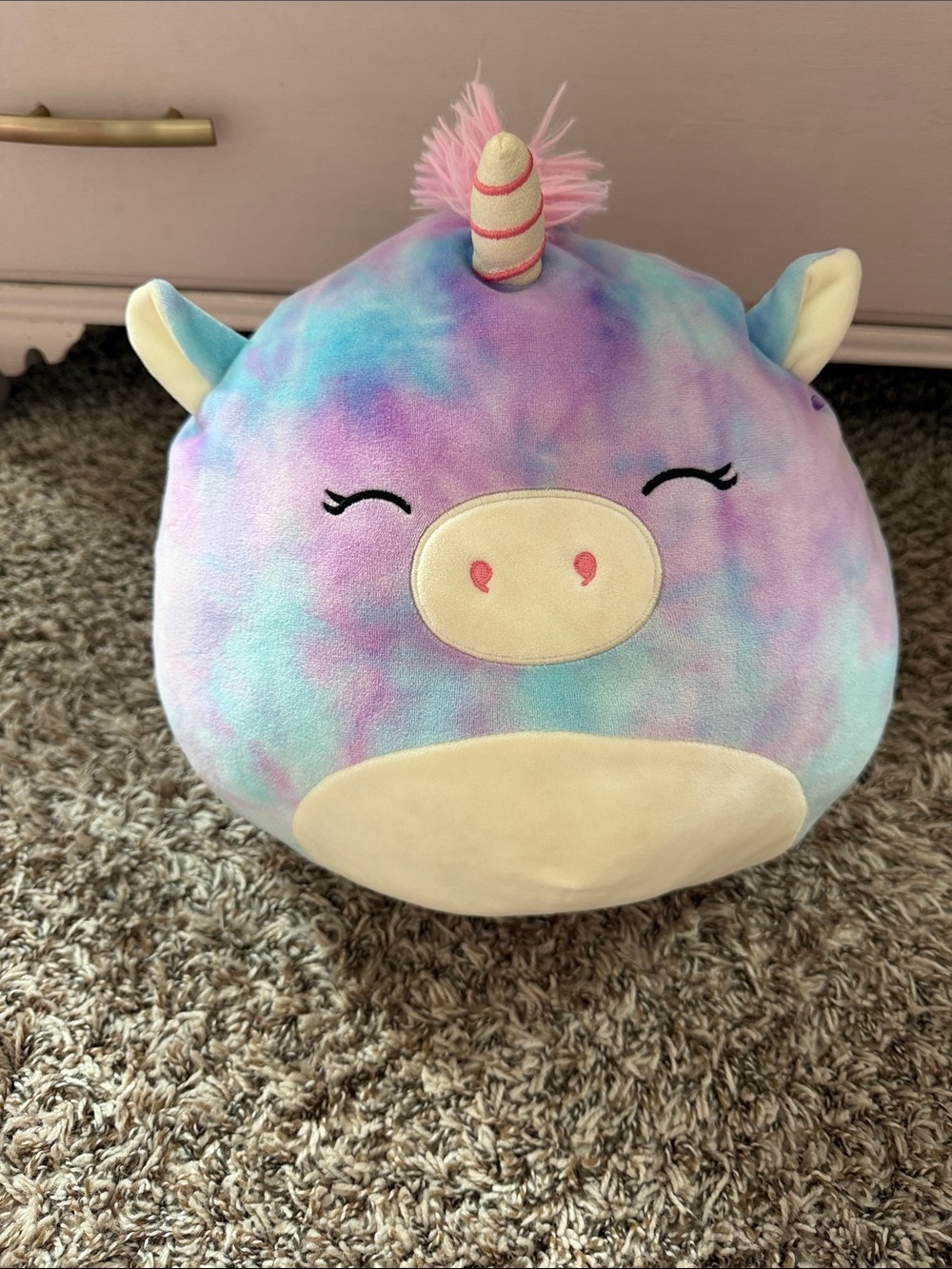 Squishmallows Pastel Unicorn Pillow - Pink, Blue, Purple